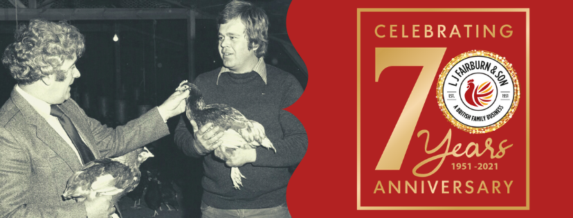 Fairburns 70th anniversary facebook and twitter cover
